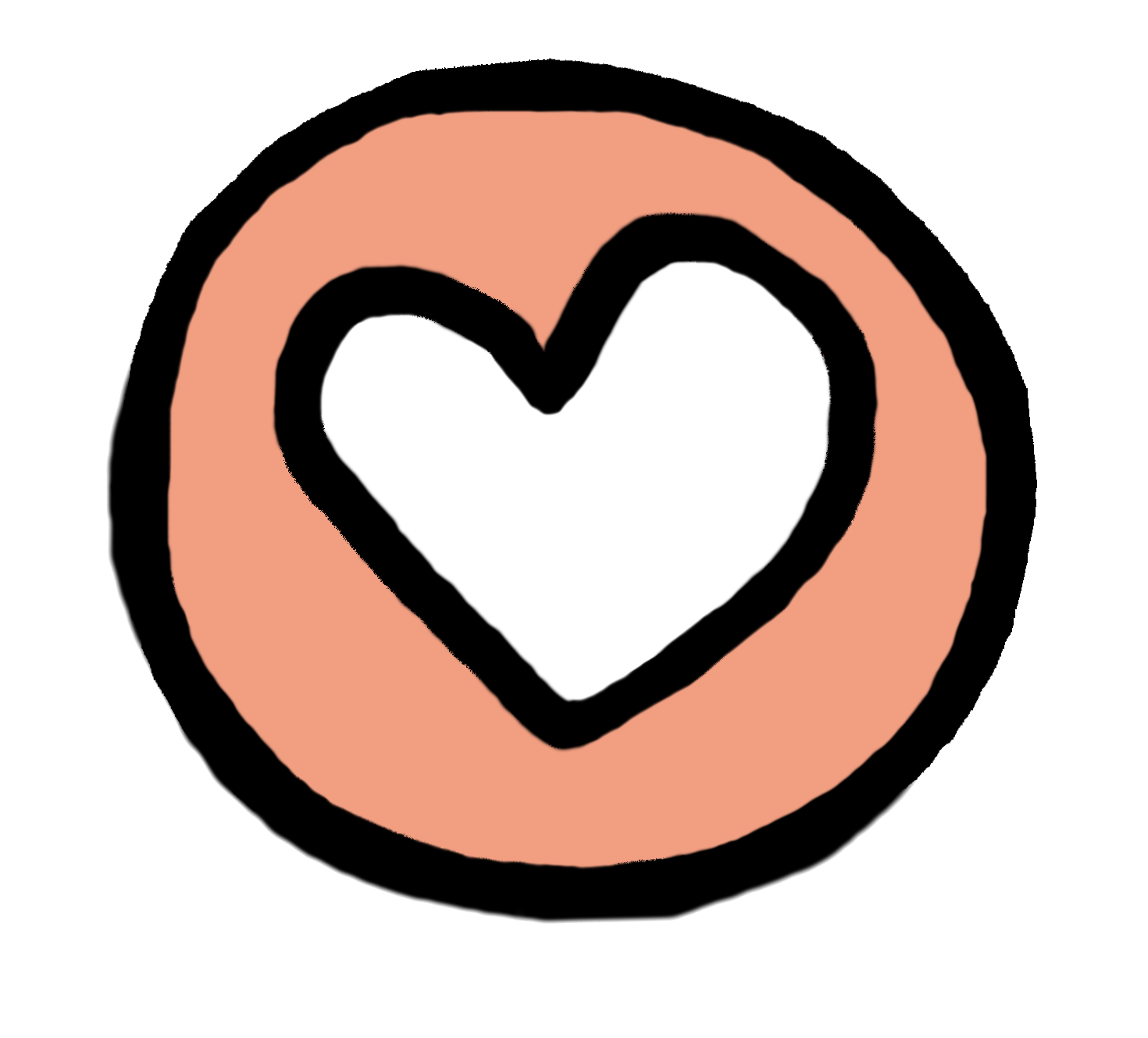 hart pictogram roze